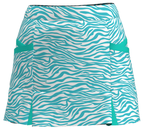 AB Sport Women's Kick Pleat Golf Skort  bskg04-zebsf - ABSport