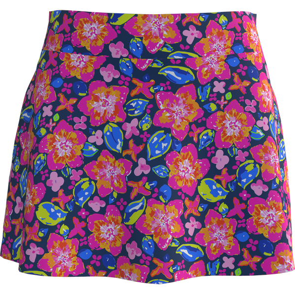 AB SPORT Women's Floral Print Flounce Golf Skirt - YWF6N