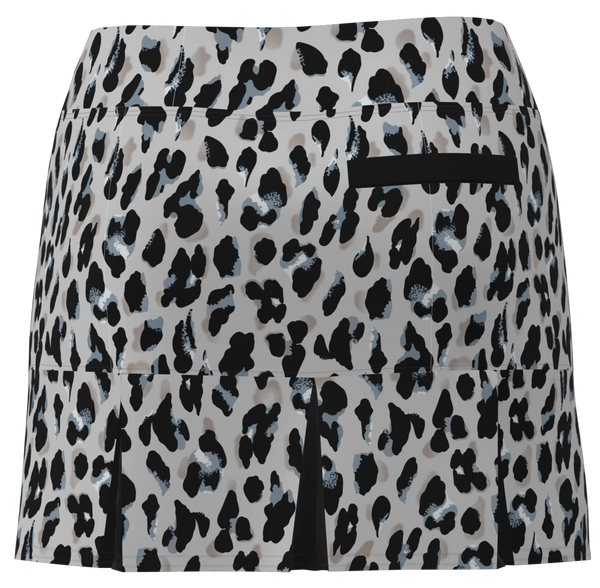 AB SPORT Women's Animal Print Back Pleat Golf Skirt - LEOPGB
