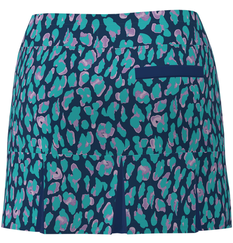AB SPORT Women's Animal Print Back Pleat Golf Skirt - LEOPLVNV