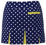 AB Sport Women's Polka Dot Print Back Pleat Golf Skirt - NPDLY
