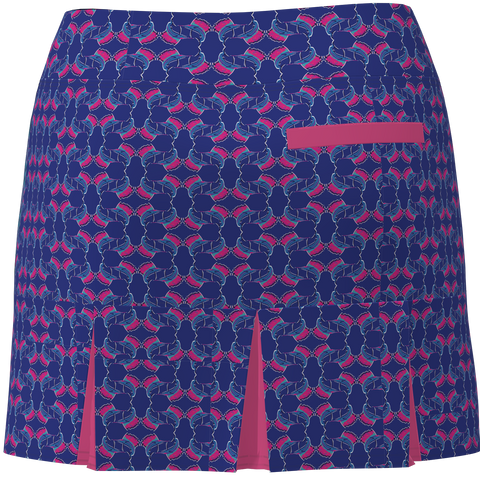 AB SPORT Women's Sailfish Print Back Pleat Golf Skirt - SAILF2C