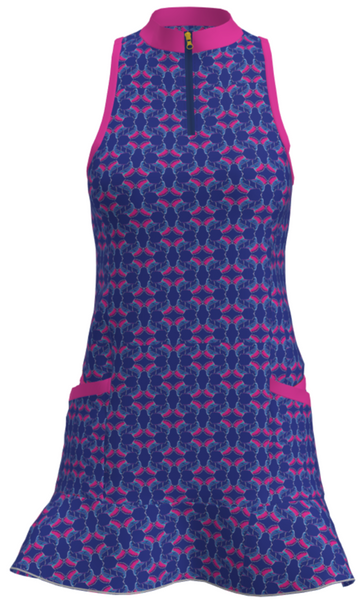 AB SPORT Women's Sailfish Print Flounce Golf Dress GD003-SAILF2C