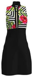 Allie Burke Women's Hibiscus Geo Print Sleeveless Golf Dress - ABSport