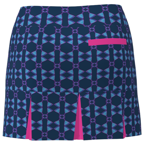 AB SPORT Women's Martini Print Back Pleat Golf Skirt - MART4KSHP2