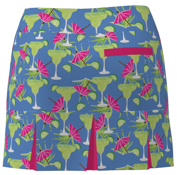 AB SPORT Women's Back Pleat Golf Skirt BSKG05-MARGS - Margarita