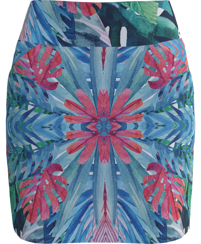 AB Sport Leaf Geo Print Women's Golf Skirt - BSKG01-LGO