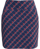 AB Sport Women's Blue Red Bird Print Golf Skirt