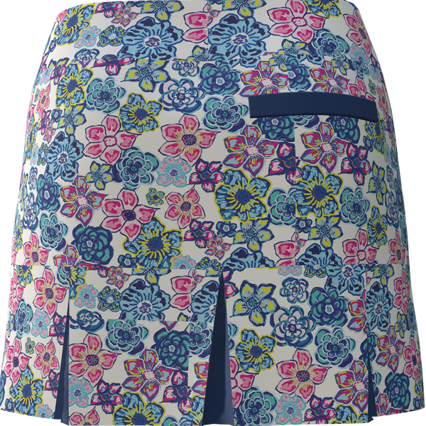 AB SPORT Women's Floral Print Back Pleat Golf Skirt BSKG05-FLORAL1C
