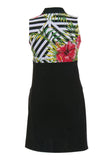 Allie Burke Women's Hibiscus Geo Print Sleeveless Golf Dress - ABSport