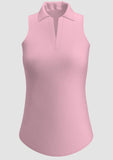 Heather Pink UV 40+ Racerback Sleeveless Polo - ABSport