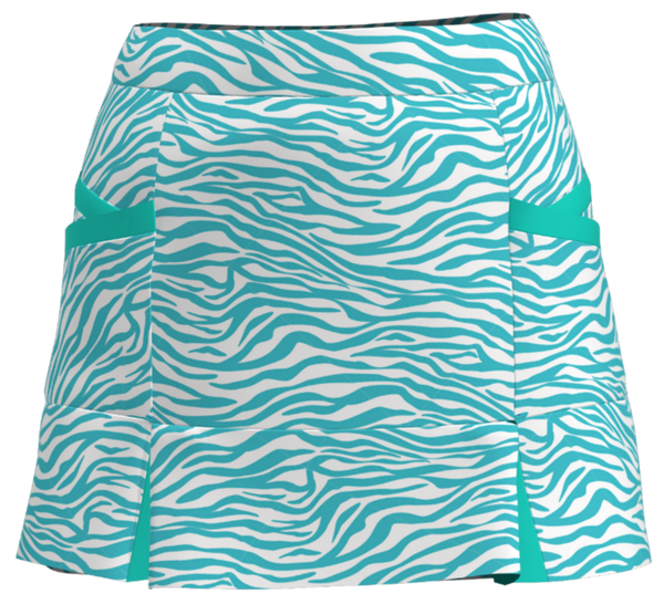 AB Sport Women's Kick Pleat Golf Skort  bskg04-zebsf - ABSport