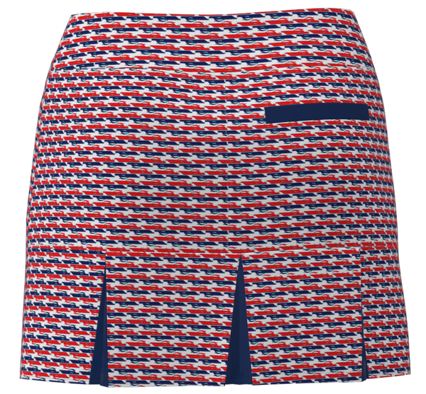 AB SPORT Women's Golf Skort  BSKG05-REBN : RED NAVY BOATS - ABSport