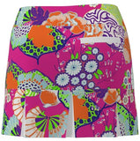AB Sport Women's Pink Japanese Garden Print Back Pleat Golf Skirt - JPGPW