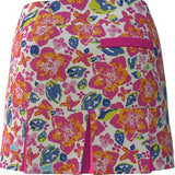 AB Sport Womens Floral Print Back Pleat Golf Skirt - YWF6P