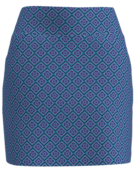 AB SPORT Women's Clover Print Front Pocket Golf Skirt - BSKG01-CLOVER1D