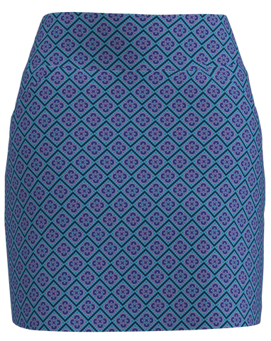 AB SPORT Women's Clover Print Front Pocket Golf Skirt - BSKG01-CLOVER1D