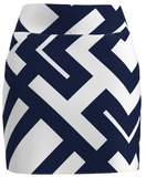 AB Sport Women's Navy White Geo Golf Skort - ABSport