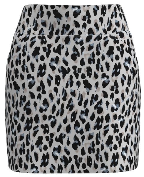 AB SPORT Women's Animal Print Front Pocket Golf Skirt - LEOPGB