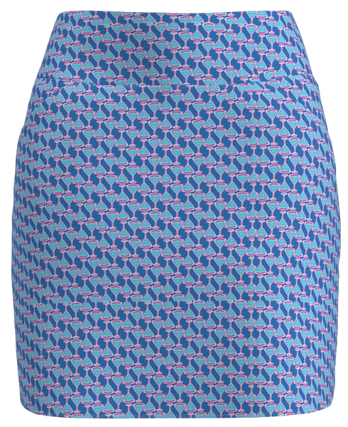 AB SPORT Women's Martini Print Front Pocket Golf Skirt BSKG01-MART1K