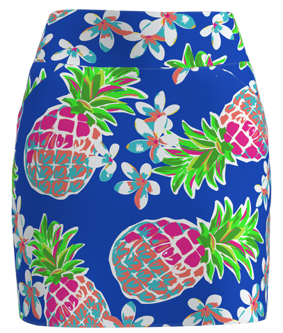 AB SPORT Pineapple Print Front Pocket Golf Skirt-PINPL