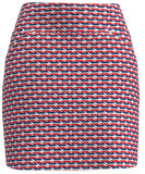 AB Sport Women's Red Navy Boat Print Golf Skort - ABSport