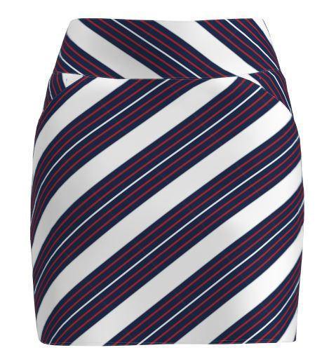 AB Sport Women's Cross Stripe Print Front Pocket Golf Skirt - RWBCS