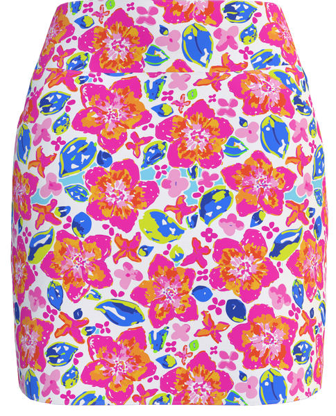 AB SPORT Women's Floral Print Golf Skirt BSKG01-YWF6