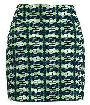 AB SPORT Sport Fishing Boat Print Pull On Women's Golf Skort - ABSport
