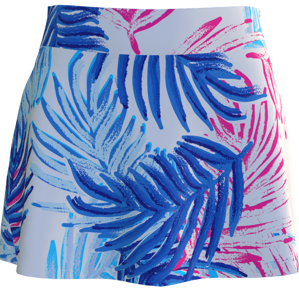 AB SPORT Women's Leaf Print Flounce Golf Skirt BSKG02-LFRHP3