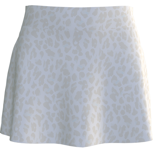 AB SPORT Women's Animal Print Flounce Golf Skirt - LEOPCRM