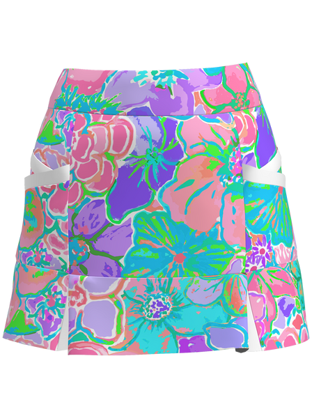 AB Sport Women's Kick Pleat Golf Skort  bskg04-cayg7l - ABSport