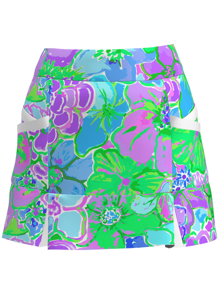 AB Sport Women's Kick Pleat Golf Skort  bskg04-cayg9l - ABSport