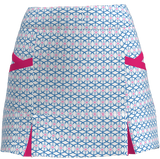 Granite Golf Club Print Women's Kick Pleat Golf Skirt BSKG04-GGC1AP