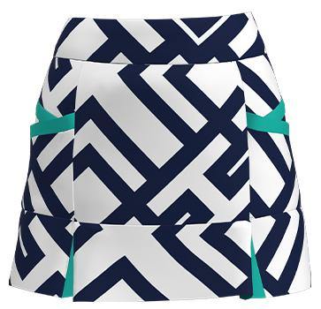 AB Sport Women's Kick Pleat Golf Skort  bskg04-gwnb - ABSport