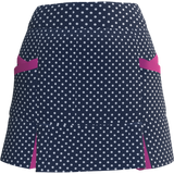 AB SPORT Women's Polka Dot Print Kick Pleat Golf Skirt - NPD153P