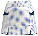 AB SPORT Women's Polka Dot Print Kick Pleat Golf Skirt - WNPDN