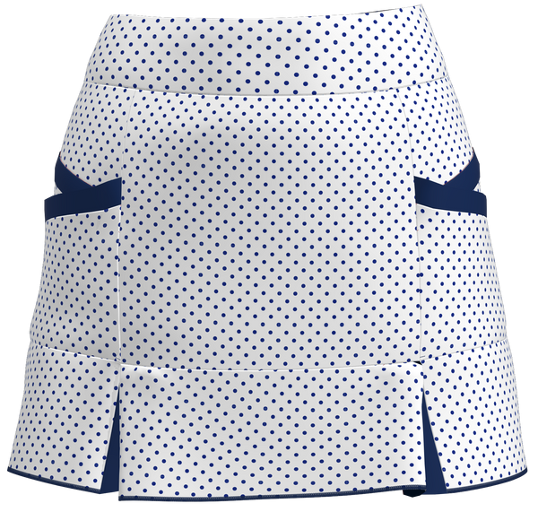 AB SPORT Women's Polka Dot Print Kick Pleat Golf Skirt - WNPDN