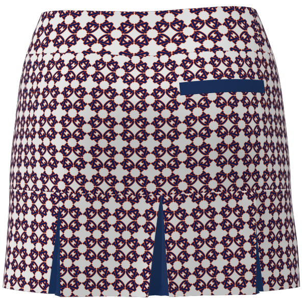 Auburn Tigers AU Print Women's Back Pleat Golf Skirt BSKG05-AU_1A