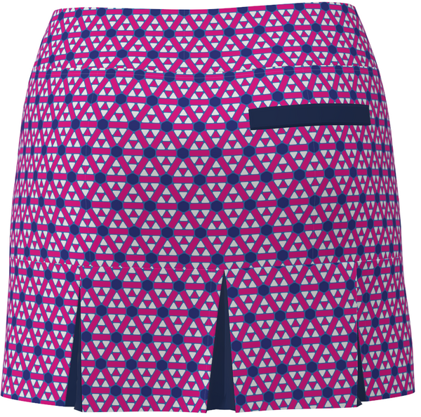 AB Sport Women's Geo Print Back Pleat Golf Skirt - GEO2HPRY