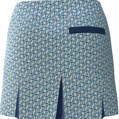 AB SPORT Women's Anchor Print Back Pleat Golf Skirt BSKG05-ANCH1A