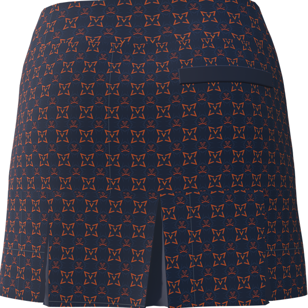 University of Virginia Print Women's Back Pleat Golf Skirt - UVA2BB