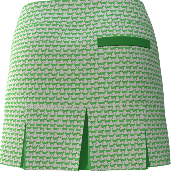 AB SPORT Women's Alligator Print Back Pleat Golf Skirt - ALLG1SG