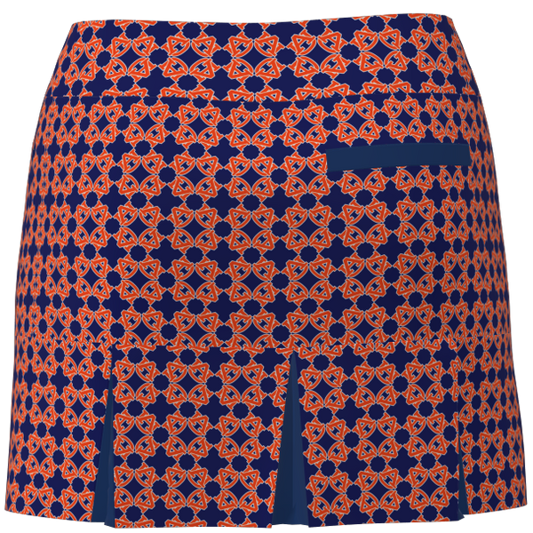 Auburn TigersS AU Print Back Pleat Golf Skirt BSKG05-AU_1BNVOR