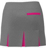 AB Sport Women's Cross Stripe Print Back Pleat Golf Skirt - BLCSP