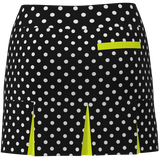 AB SPORT Women's Polka Dot Print Back Pleat Golf Skirt BSKG05-BPDY