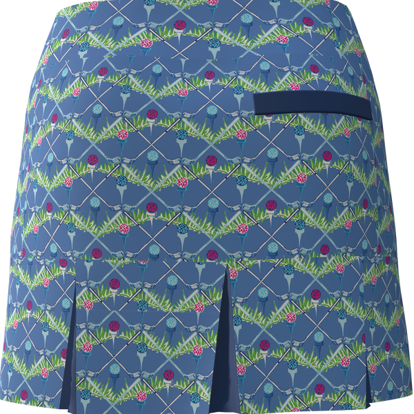 AB SPORT Women's Golf Clubs Print Back Pleat Golf Skirt - GC34CCF