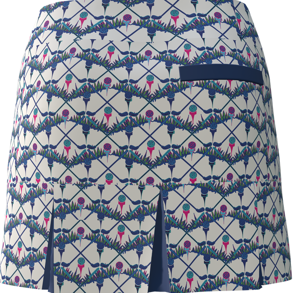 AB SPORT Women's Golf Clubs Print Back Pleat Golf Skirt BSKG05-GC34W