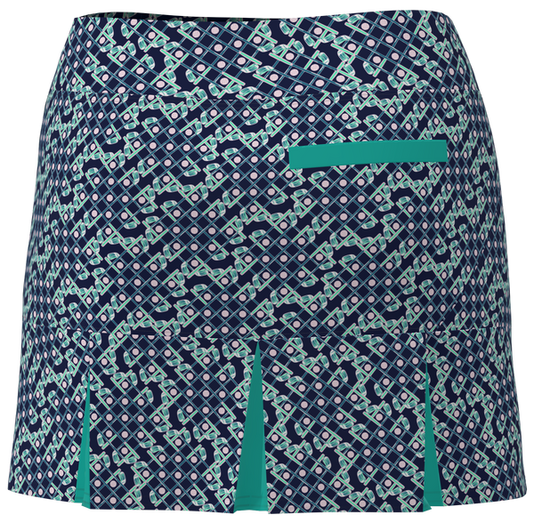 AB SPORT Women's Golf Clubs Print Back Pleat Golf Skirt - GC3GC4