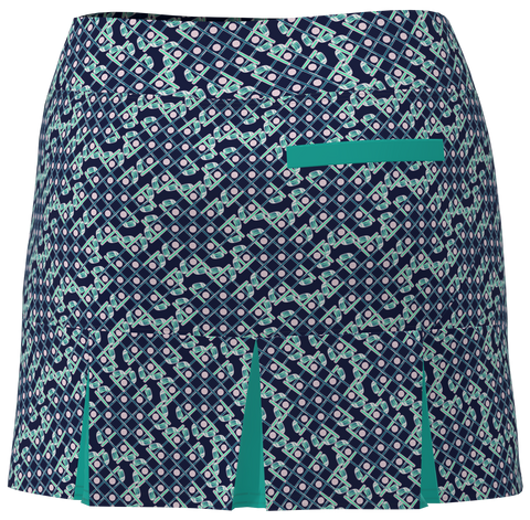 AB SPORT Women's Golf Clubs Print Back Pleat Golf Skirt - GC3GC4